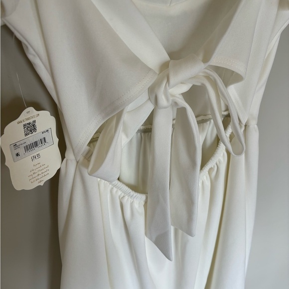 Altar’d State White Flutter Sleeve Mini Dress - Picture 7 of 10
